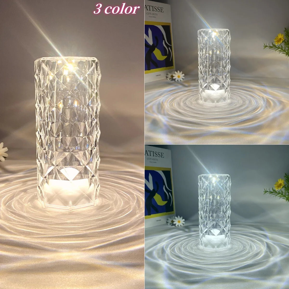 Touch-Control Crystal Desk Lamp