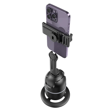 360° Auto Face Tracking Tripod – AI Phone Holder with Gesture Control