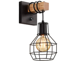 Vintage Wire Cage Wall Sconces