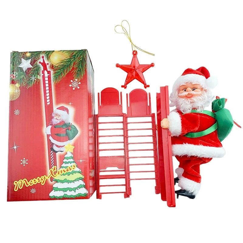 Electric Climbing Ladder Santa Claus with Music