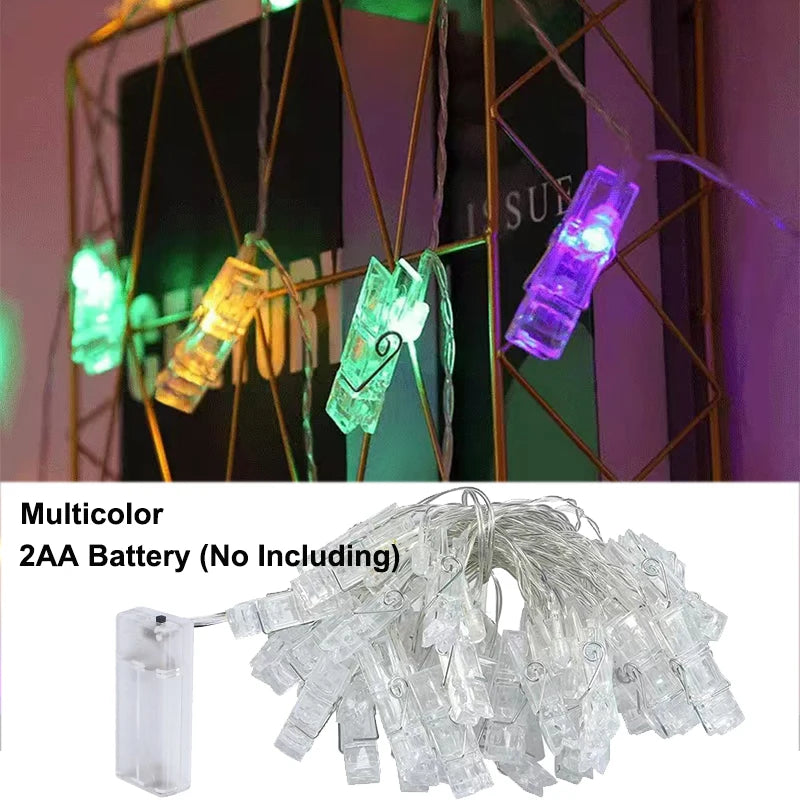 Fairy String Lights with Photo Clips