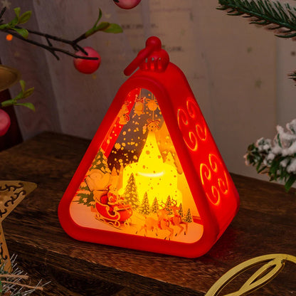 Mini Christmas LED Triangle Lantern