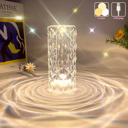 Touch-Control Crystal Desk Lamp