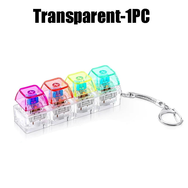 LED Light Up Keychain Fidget Toy Keyboard Clicker