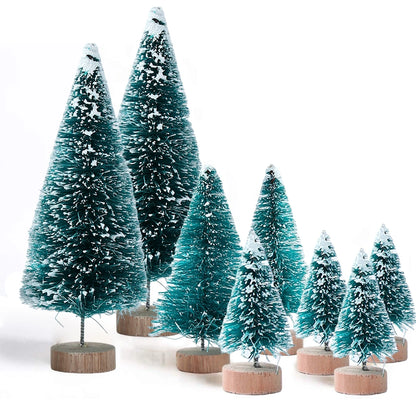 Artificial Mini Wooden Tabletop Christmas Tree