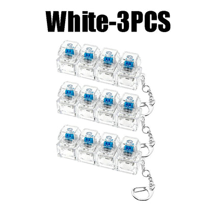 LED Light Up Keychain Fidget Toy Keyboard Clicker