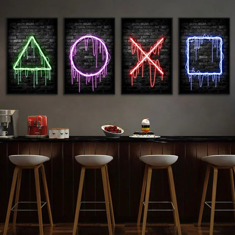 Gaming Neon Wall Art