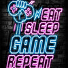 Funky eat sleep game repeat