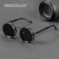 CRIXALIS Adjustable Dimming Round Sunglasses – Polarized UV400 ND9