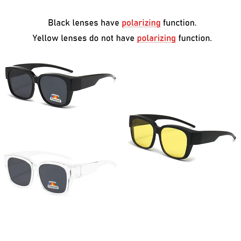 Over-Glasses Polarized Sunglasses – Fits Over Prescription Glasses, Night Vision & UV400