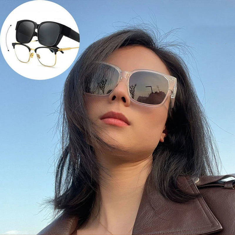 Over-Glasses Polarized Sunglasses – Fits Over Prescription Glasses, Night Vision & UV400