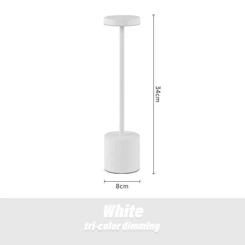 Cordless LED Table Lamp with 3-Color Dimming