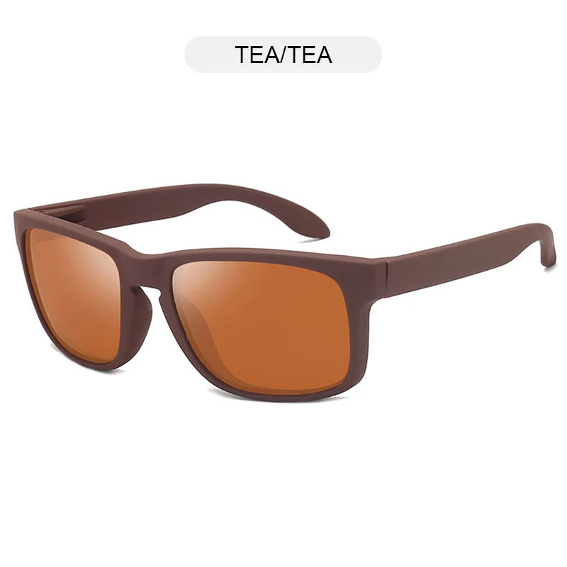 Classic Black Square Polarized Sunglasses – UV400 Sport & Fashion