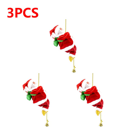 Climbing Santa with Music Christmas Ornament