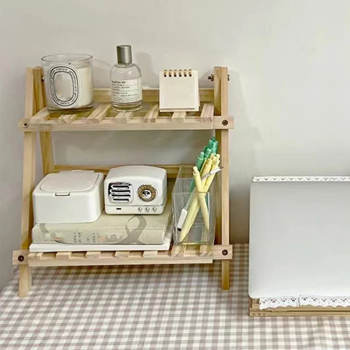 Wooden Desktop Storage Rack