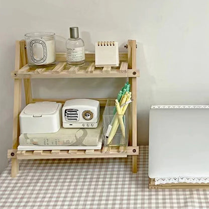 Wooden Desktop Storage Rack