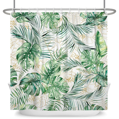 Tropical Leaf Shower Curtain