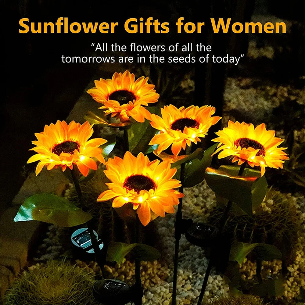 Solar Sunflower Lights