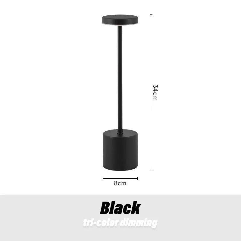 Cordless LED Table Lamp with 3-Color Dimming