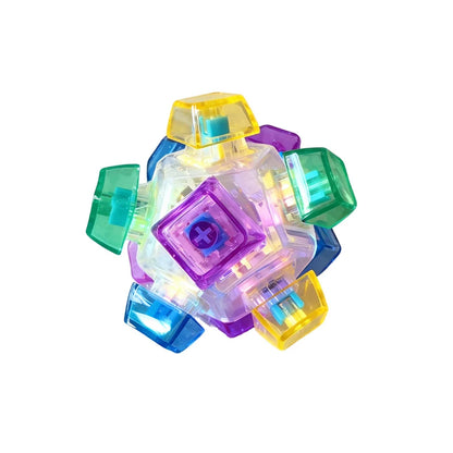 LED Light Up Keychain Fidget Toy Keyboard Clicker
