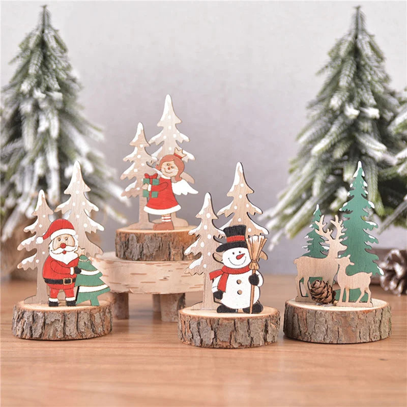 Christmas Tree DIY Stereo Wooden Set