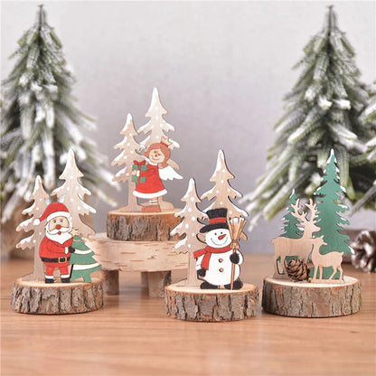 Christmas Tree DIY Stereo Wooden Set