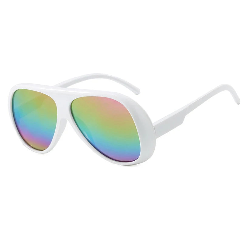 Women's Double Bridge Pilot Sunglasses – UV400 Large Frame