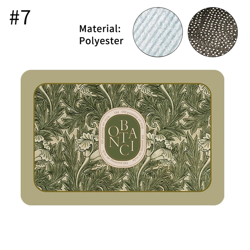 Printed Absorbent Dish Drying Mat