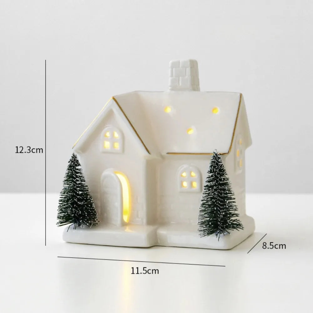 Christmas Village Houses Figurines