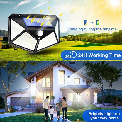 LED Solar Motion Sensor Wall Light