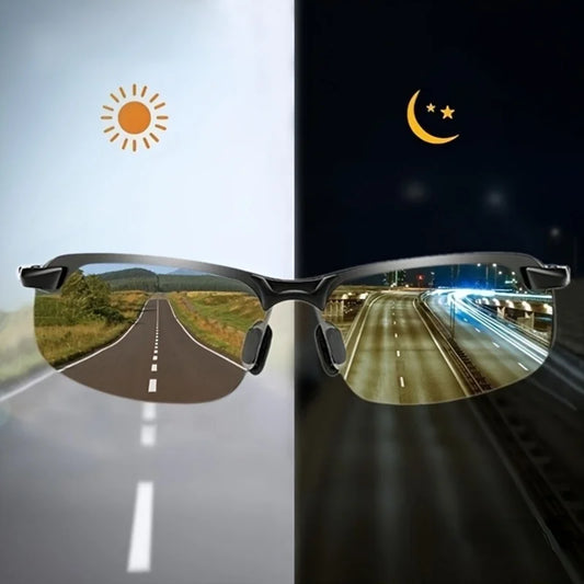 Polarized Day & Night Fashion Sunglasses – UV Protection, Scratch Resistant