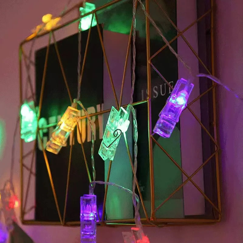 Fairy String Lights with Photo Clips