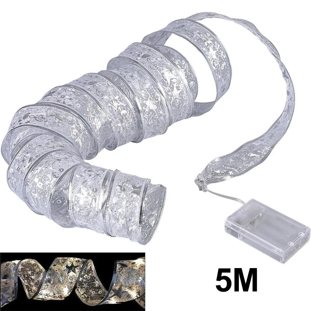 Christmas Ribbon Fairy Light
