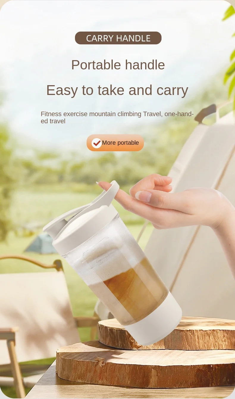 Portable Electric Shaker Bottle | USB Rechargeable Protein Mixer