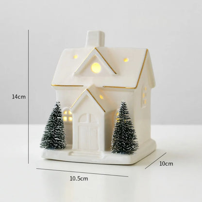 Christmas Village Houses Figurines