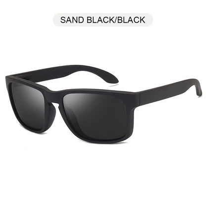 Classic Black Square Polarized Sunglasses – UV400 Sport & Fashion