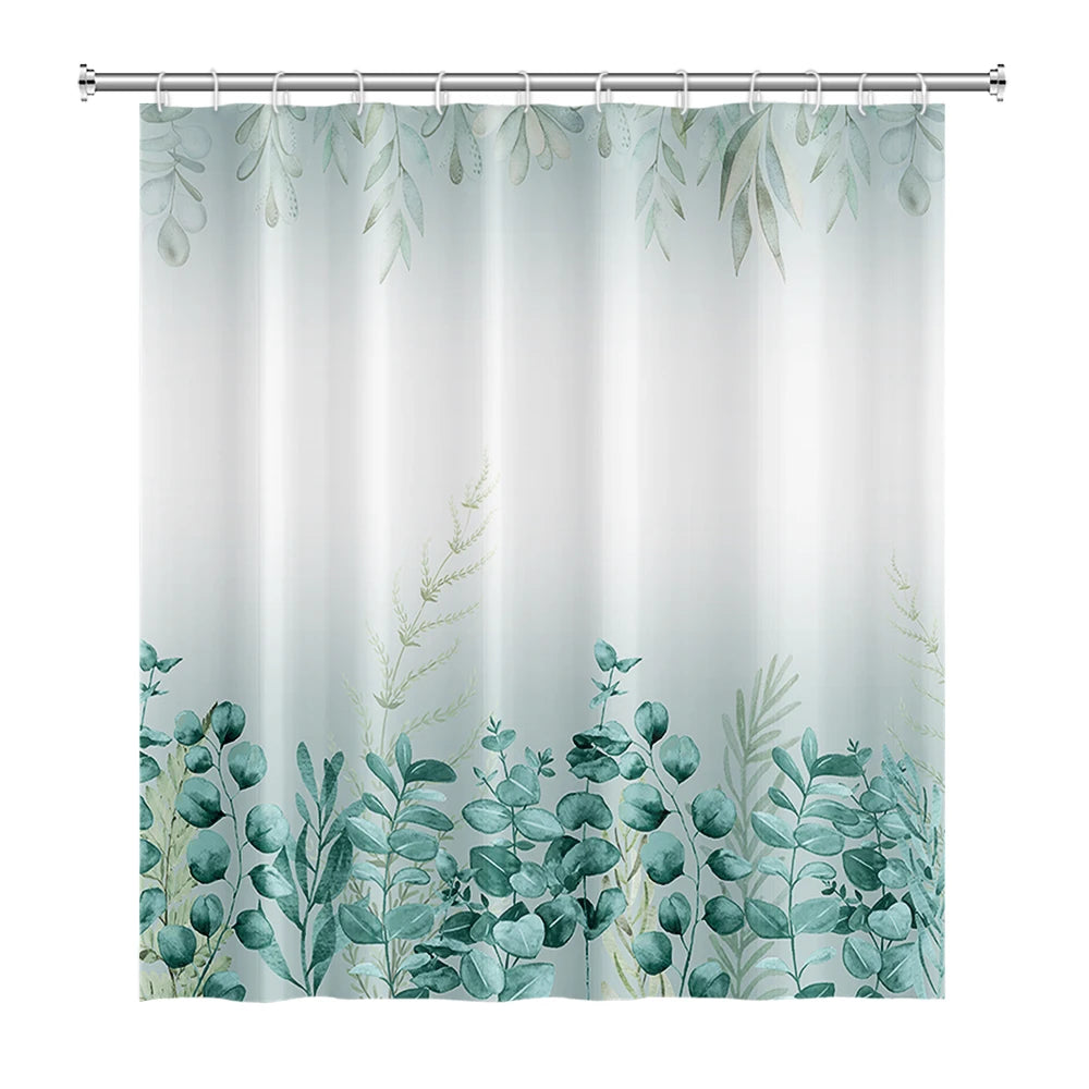 Tropical Leaf Shower Curtain