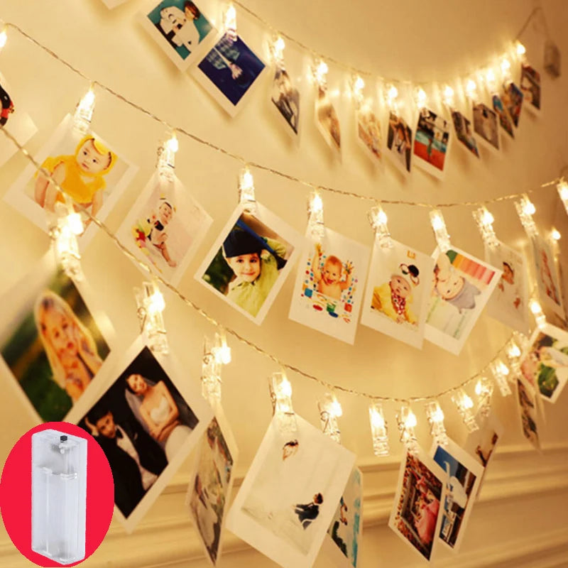 Fairy String Lights with Photo Clips