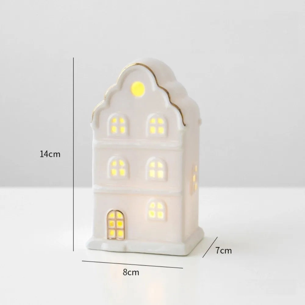 Christmas Village Houses Figurines