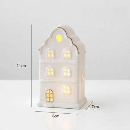 Christmas Village Houses Figurines