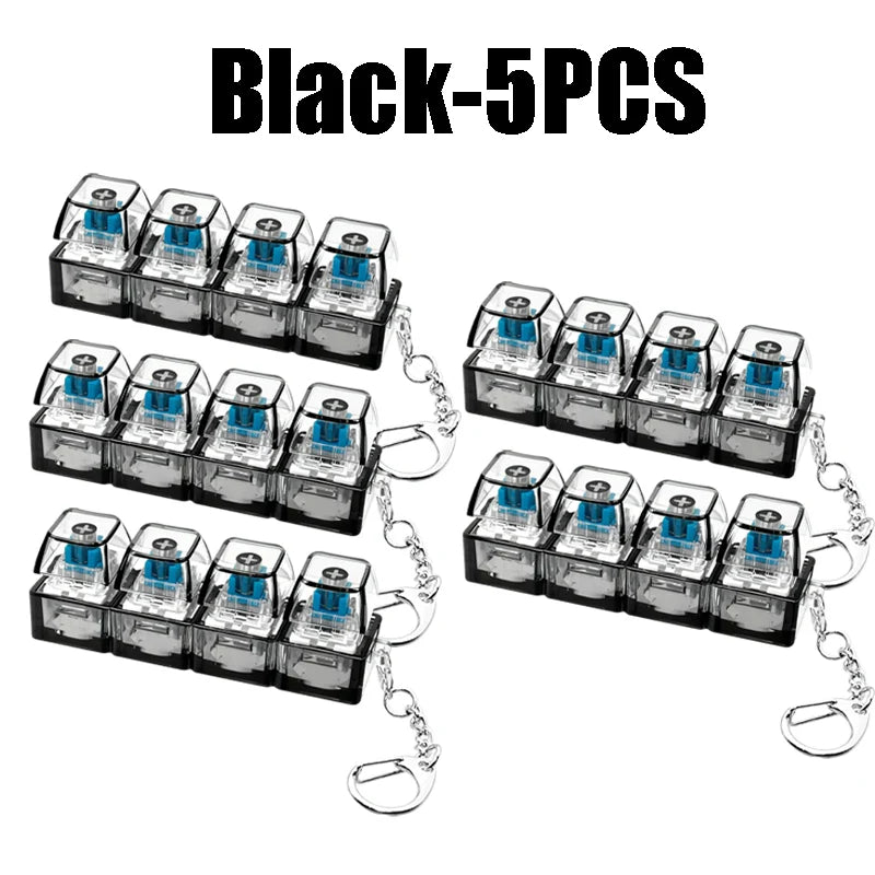 LED Light Up Keychain Fidget Toy Keyboard Clicker