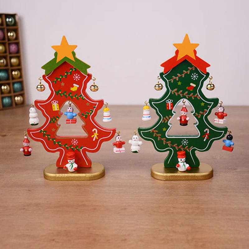 Christmas Tree DIY Stereo Wooden Set