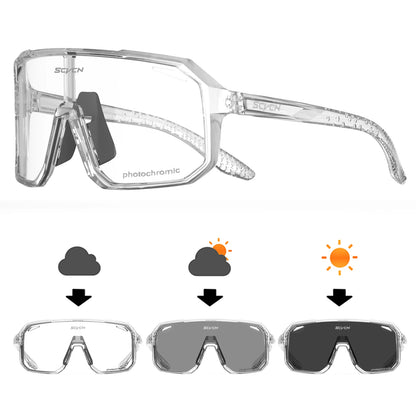 SCVCN Cycling Sunglasses – UV400 MTB Bike Goggles for Men & Women