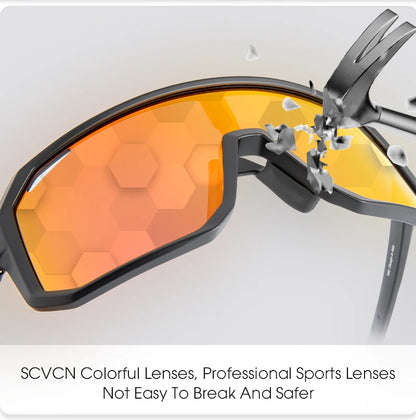 SCVCN Cycling Sunglasses – UV400 MTB Bike Goggles for Men & Women