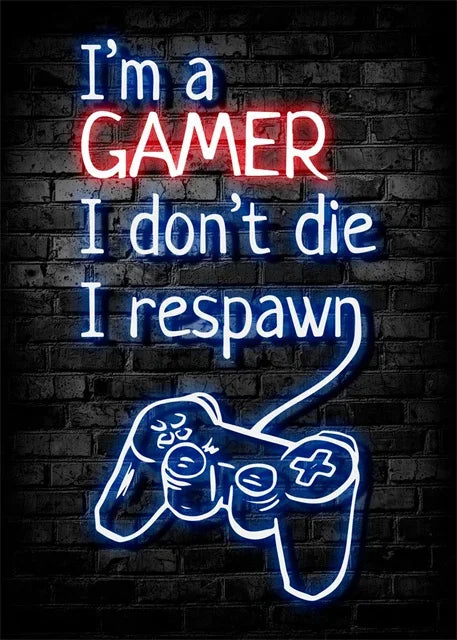 Gaming Neon Wall Art
