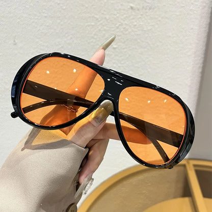 Women's Double Bridge Pilot Sunglasses – UV400 Large Frame