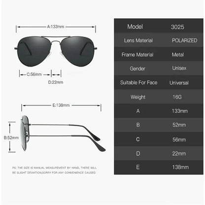 Men's Luxury Polarized Sunglasses – UV400 Square Alloy Frame