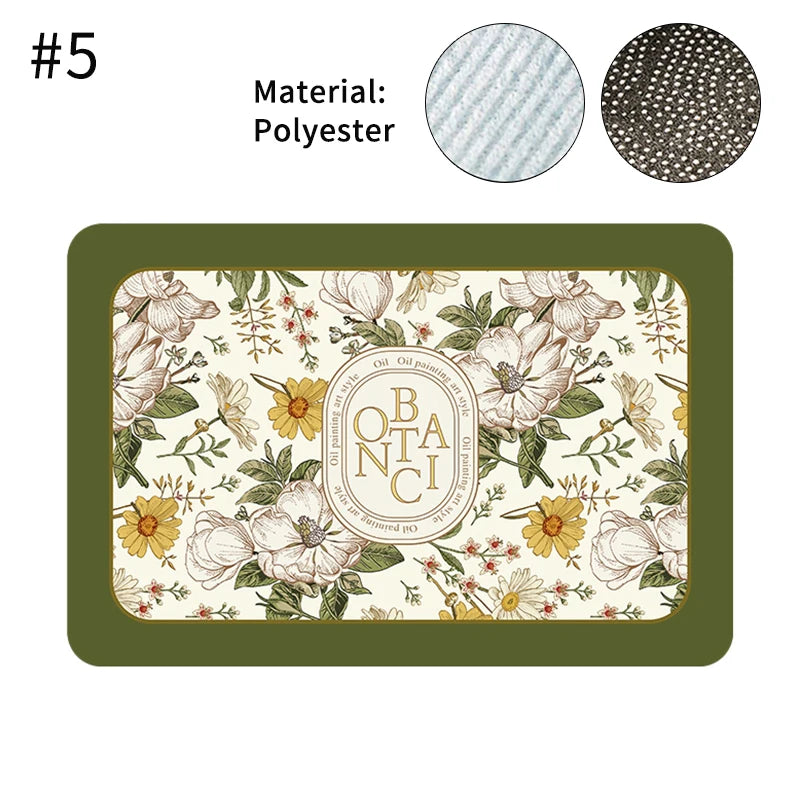 Printed Absorbent Dish Drying Mat