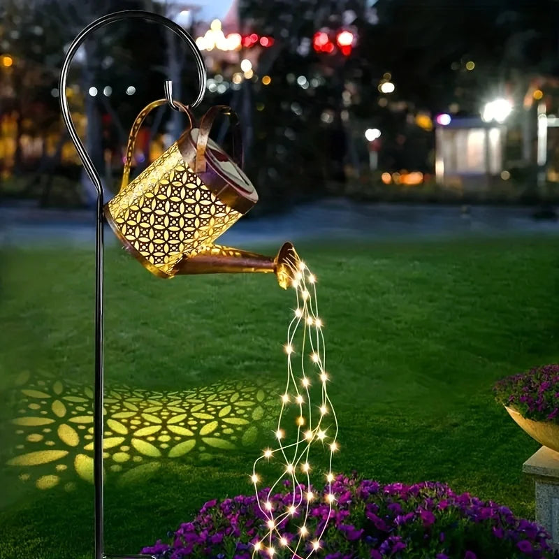 Solar Lantern Watering Can Lights