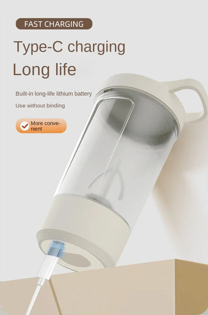 Portable Electric Shaker Bottle | USB Rechargeable Protein Mixer